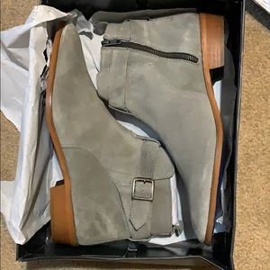 Topman Grey Trail Buckle Boot